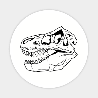 T-Rex Dinosaur Skull Magnet